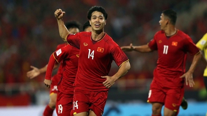 The World Cup qualifier between Indonesia and Vietnam (pictured) will be broadcast live on the VTV channels.
