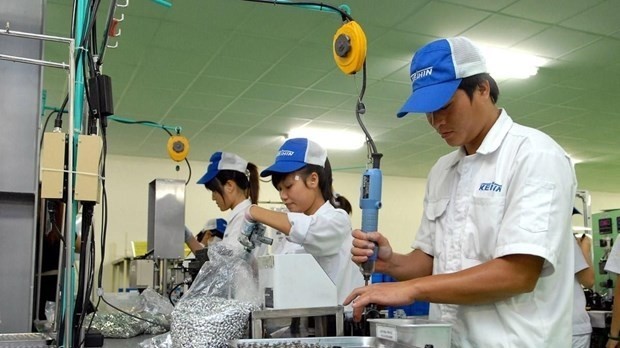 Workers at Thang Long Industrial Park II in Hung Yen province (Photo: VNA)