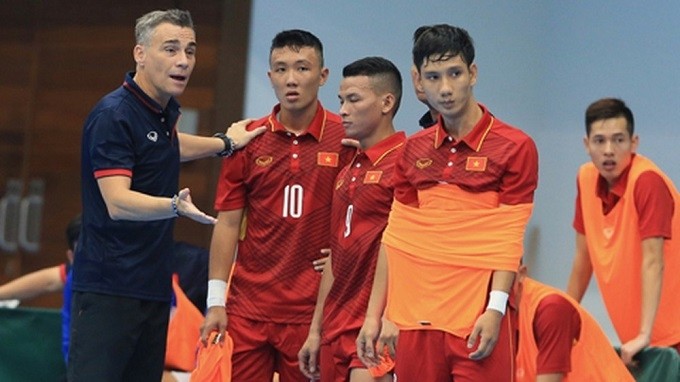 Head coach Miguel Rodrigo and his Vietnamese players are eyeing a top-three finish at the 2019 AFF Futsal Championship to earn a place in next year's AFC Championship.