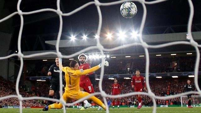 Soccer Football - Champions League - Group E - Liverpool v FC Salzburg - Anfield, Liverpool, Britain - October 2, 2019 Liverpool's Mohamed Salah scores their fourth goal. (Photo: Reuters)