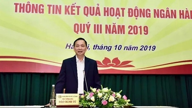 SBV Deputy Governor Dao Minh Tu speaks at the press brief. (Photo: NDO/To Ha)