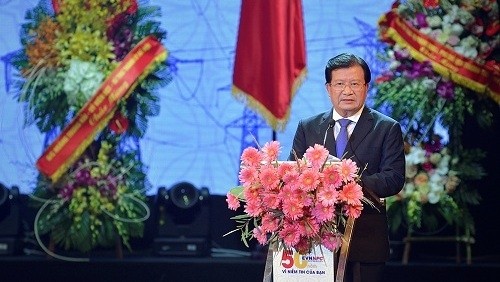 Deputy PM Trinh Dinh Dung speaking at the event (Photo: VGP)