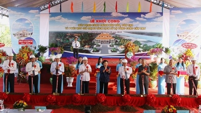 NA Chairwoman Nguyen Thi Kim Ngan attends the ceremony in the Mekong Delta city of Can Tho on October 4. (NDO/Thanh Tam)