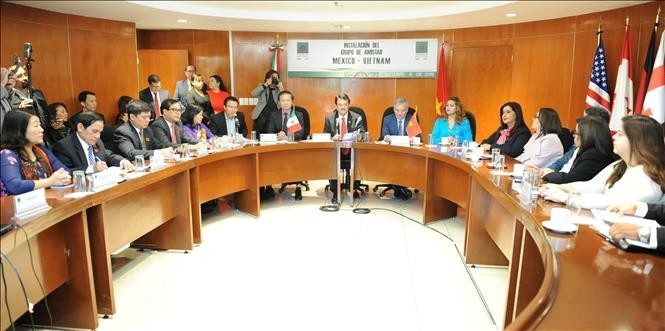 The establishment of the Mexico-Vietnam parliamentary friendship group (Photo: VNA)