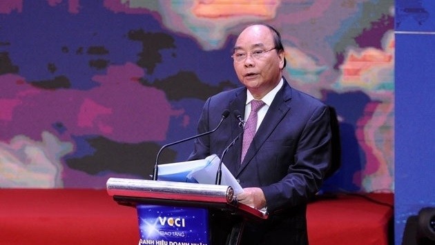 Prime Minister Nguyen Xuan Phuc speaking at the event (Photo: Tran Hai)
