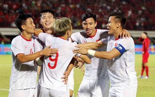 Vietnam bag their second successive victory in the second round of the 2022 FIFA World Cup Asian qualifiers. (Photo: Vietnam Football Federation) 