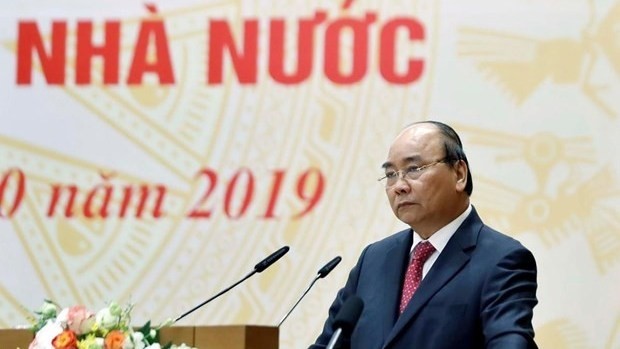 Prime Minister Nguyen Xuan Phuc speaking at the event (Photo: VNA) 