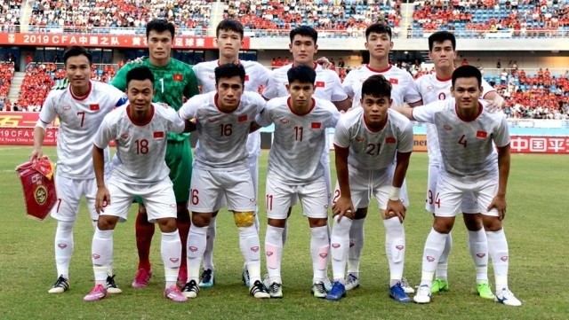 Vietnam U22’s starting XI for a friendly against hosts Chinese peers on September 8, 2019. (Photo: Vietnam Football Federation)