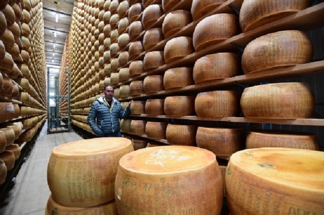 Italian cheesemakers have hit out as US tariffs of 25 percent were added to exports of cheeses including Parmigiano Reggiano, Pecorino, Grana Padano and Gorgonzola. (Photo: AFP)