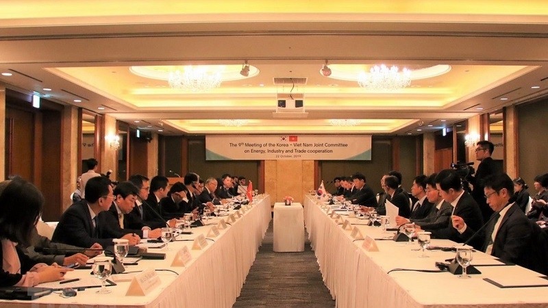 The 9th meeting of the Vietnam-ROK joint committee on energy, industry and trade cooperation (Photo: VNA)
