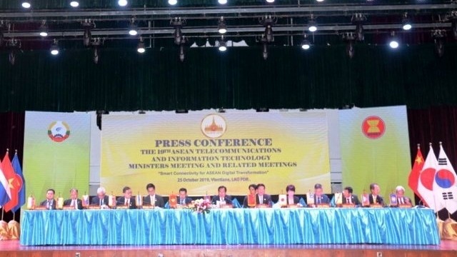 The TELMIN 19 and related meetings wrapping up in Vientiane, Laos, on October 25, after two working days. (Photo: NDO)