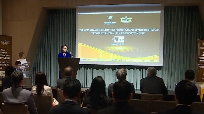 The event was held by the Vietnam Association of Film Promotion and Development in Tokyo on October 29. (Photo: VTV)