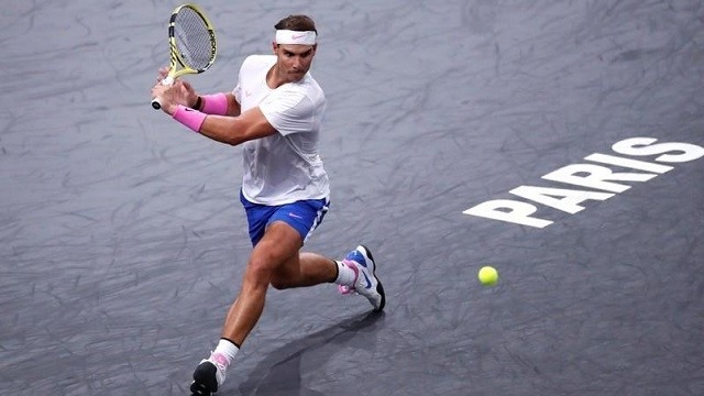 Tennis - ATP 1000 - Paris Masters - AccorHotels Arena, Paris, France - November 1, 2019  Spain's Rafael Nadal in action during his quarter final match against France's Jo-Wilfred Tsonga. (Photo: Reuters)