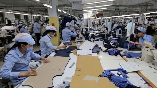 Workers at Duc Giang Garment Joint Stock Company (Photo: VNA)