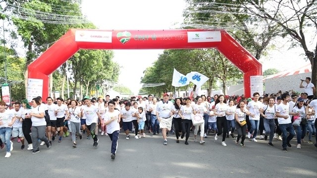 The 2018 ‘Run for the Heart’ race attracted nearly 15.000 participants in Ho Chi Minh City (Photo: vietnamfriendship.vn)