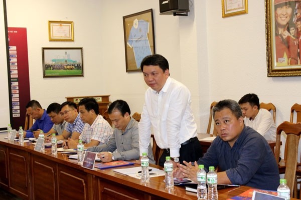 VFF General Secretary Le Hoai Anh speaks at the meeting. (Photo: VFF)