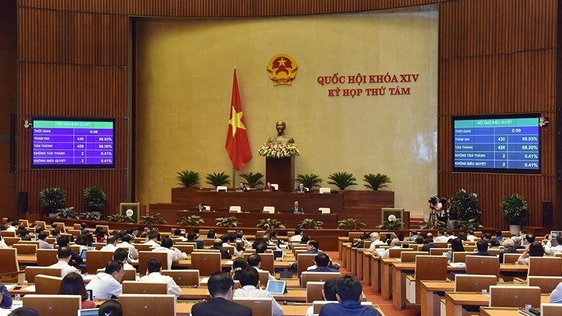 At the 14th National Assembly’s session (Photo: NDO)