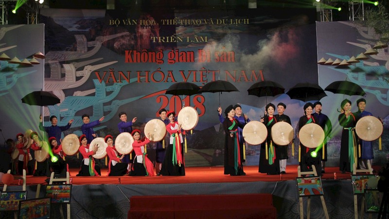 At the 2018 Vietnam Cultural Heritage Festival (Photo: hanoimoi.com.vn)