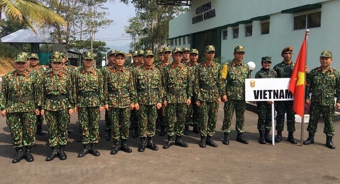 The Vietnamese delegation to the 29th ASEAN Armies Rifle Meet. (Photo: VNA)
