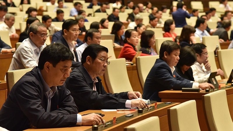 NA deputies at the plenary session on November 26 (Photo: NDO/Duy Linh)