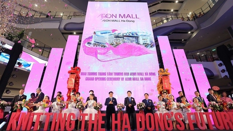 The opening ceremony of Aeon Mall Ha Dong (Photo: Ha Noi Moi)