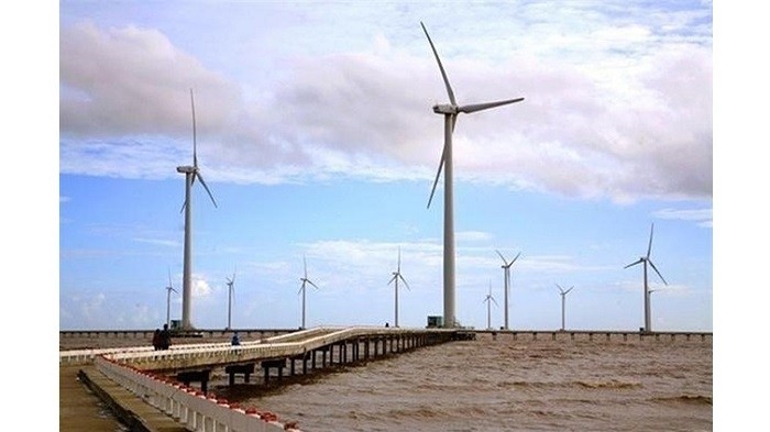 Bac Lieu wind farm in the Mekong Delta province of Bac Lieu.