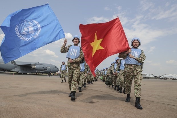 Vietnamese soldiers perform the UN peacekeeping mission in South Sudan. 