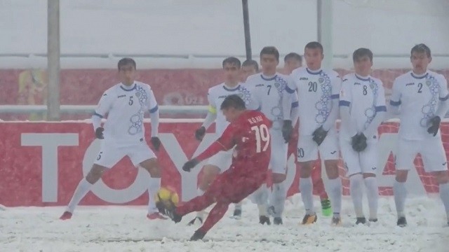 The ‘Rainbow in the Snow’ is without doubt one of the most memorable goals by Quang Hai in his illustrious career so far.