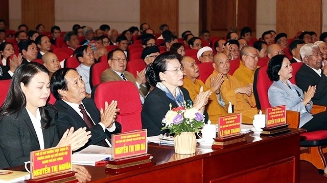 National Assembly Chairwoman Nguyen Thi Kim Ngan at the VFF conference