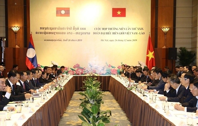 A general view of the 29th annual Vietnam-Laos border meeting. (Photo: VNA)