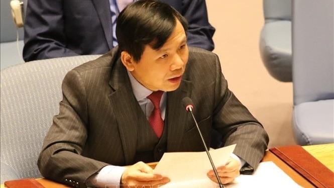 Ambassador Dang Dinh Quy, head of the Vietnamese permanent mission to the UN (Photo: VNA)