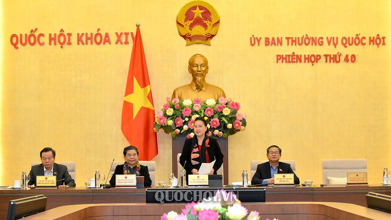 At the NA Standing Committee's 40th session. (Photo: quochoi.vn)