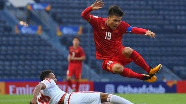 Quang Hai has affirmed his determination to beat Jordan in their next Group D clash of the 2020 AFC U23 Championship. (Photo: AFC)