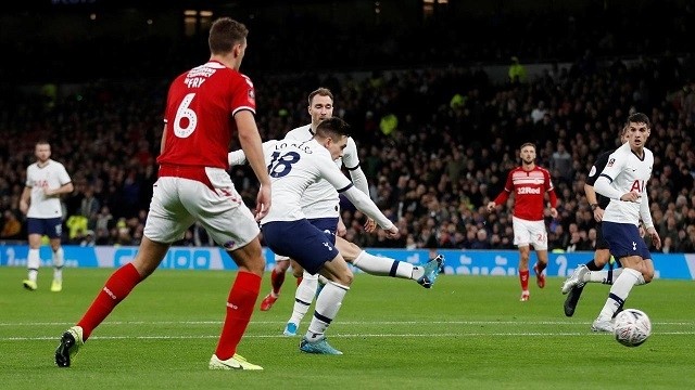Soccer Football - FA Cup Third Round Replay - Tottenham Hotspur v Middlesbrough - Tottenham Hotspur Stadium, London, Britain - January 14, 2020 Tottenham Hotspur's Giovani Lo Celso scores their first goal. (Photo: Action Images via Reuters)