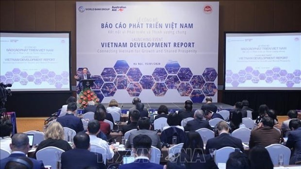 The Vietnam Development Report (VDR) 2019: Connecting Vietnam for Growth and Shared Prosperity is launched in Hanoi on January 15. (Photo: VNA)