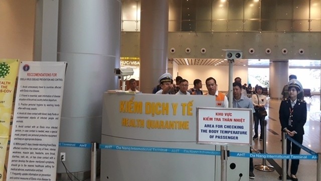 A working mission from the Ministry of Health inspect nCoV prevention and control at Da Nang International Airport.