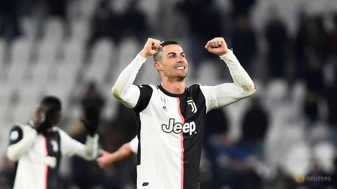 Soccer Football - Serie A - Juventus v Parma - Allianz Stadium, Turin, Italy - January 19, 2020 Juventus' Cristiano Ronaldo celebrates after the match. (Reuters)