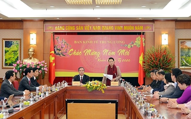 NA Chairwoman Nguyen Thi Kim Ngan at the meeting. (Photo: HOANG QUYNH)