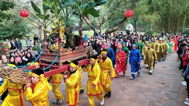 A procession at Soc Temple Festival (Photo: VOV)