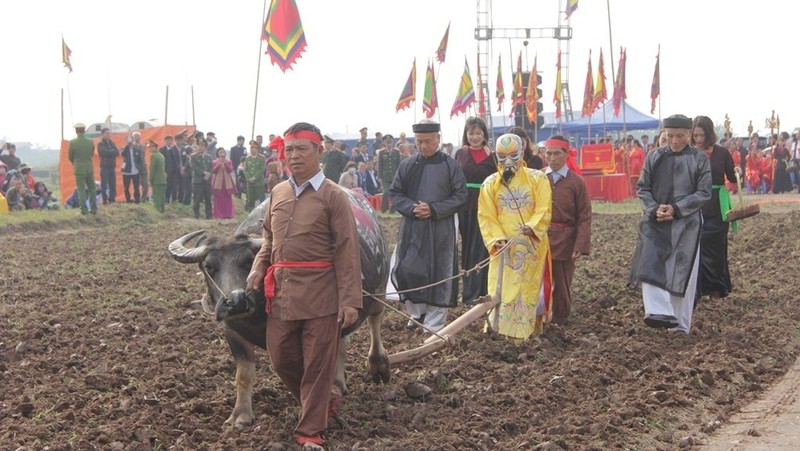 The Doi Son Ploughing Festival 2020 is held annually for hopes and prayers for a year of bumper harvests. (Photo: VNA)