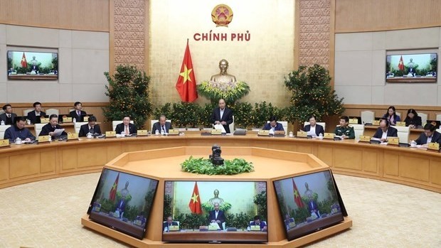 The Government holds the regular meeting for January in Hanoi on February 5 (Photo: VNA)