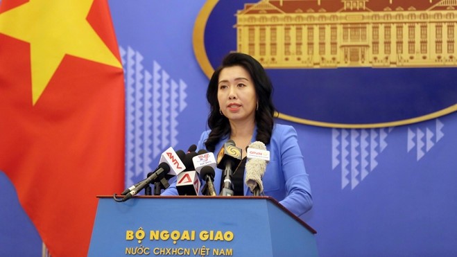 Foreign Ministry Spokeswoman Le Thi Thu Hang (Photo: Thanh Nien)