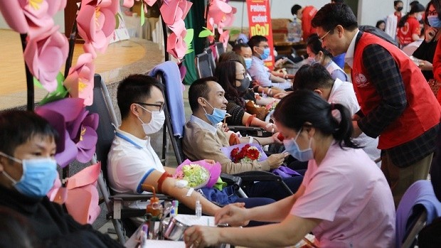 Blood donation campaign launched in Hanoi (Photo: VTV)