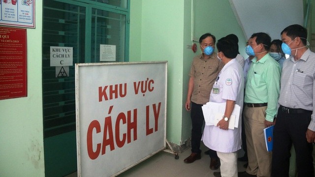 The isolation area for the Covid-19 patient at the Khanh Hoa Hospital of Tropical Diseases. (Photo: Ky Nam)