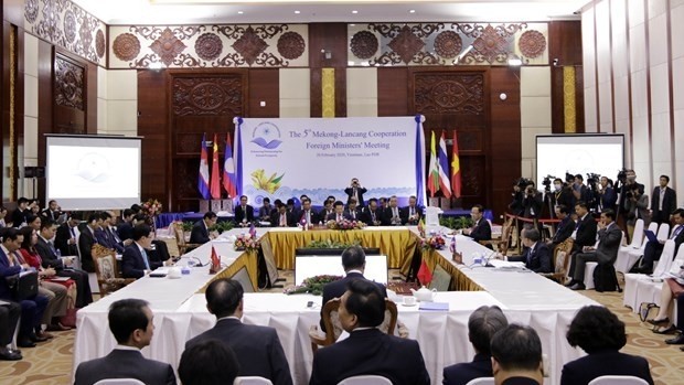 At the fifth Mekong-Langcang Cooperation (MLC) Foreign Ministers’ Meeting (Photo: VNA)