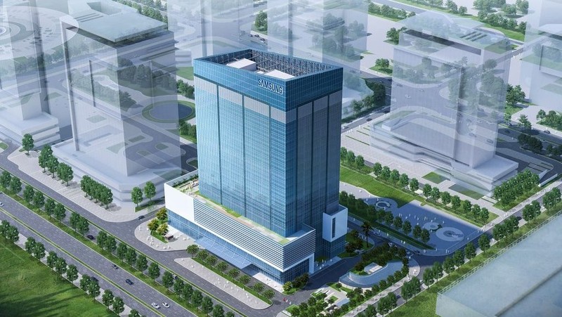 The rendering of Samsung Electronics' new research and development centre in Vietnam. (Photo: Samsung)