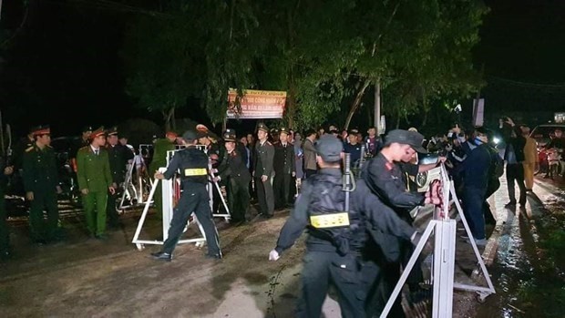 The lockdown placed on Son Loi commune, Binh Xuyen district, Vinh Phuc province, that had been hit by COVID-19, is officially lifted at 0:00 hours on March 4. (Photo: VNA)