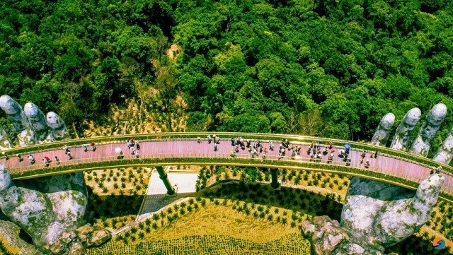 The Golden Bridge in Da Nang.