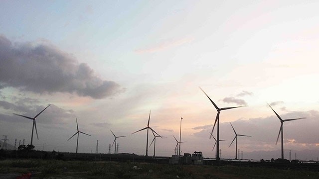 The Trung Nam wind power plant is located in Ninh Thuan province.