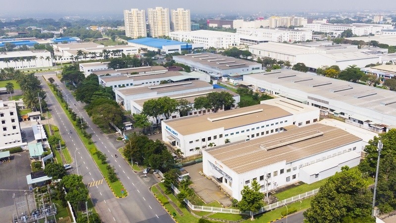 The Vietnam-Singapore Industrial Park in Binh Duong province